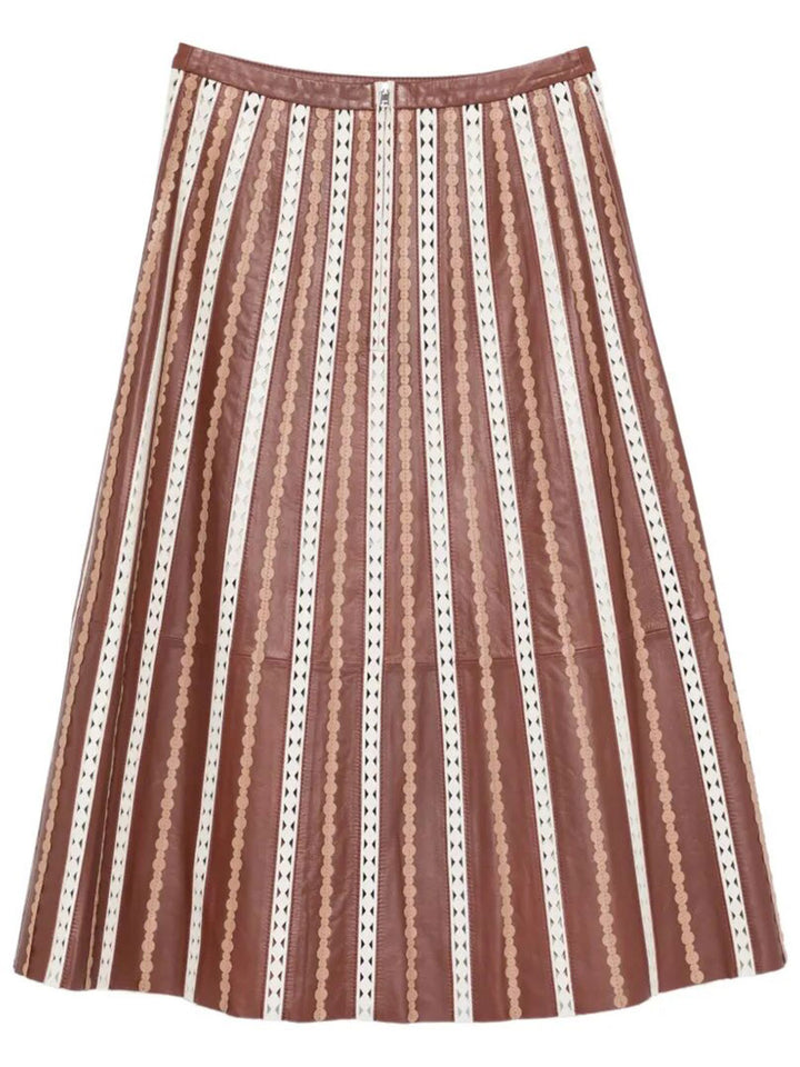 Yves Salomon Midi skirts - Red | 78081f426c658bcf4557bc6c7e5e23596a1a2350