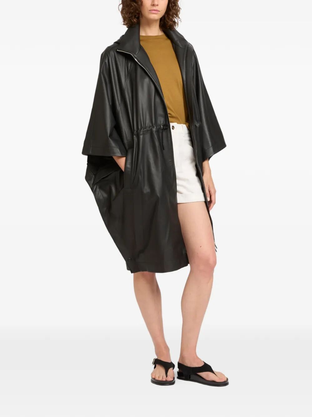 Yves Salomon Cape - Black | cee751ab3339b2c7e5ce160dd36205c7579d8bd0