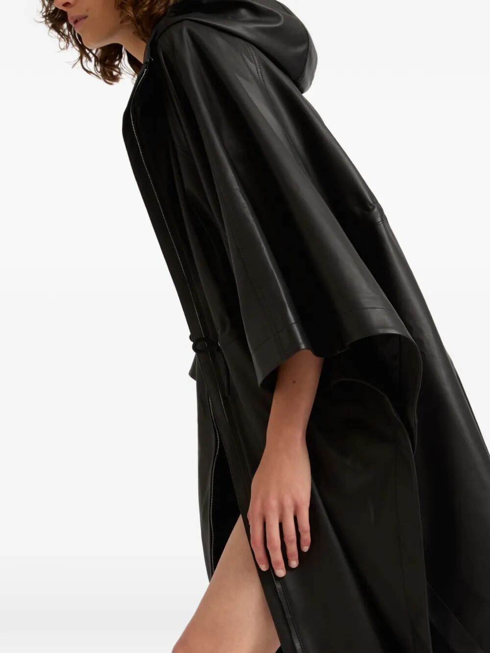 Yves Salomon Cape - Black | a8d80d4753fa9283edb37fafbec55b6e86290b4e