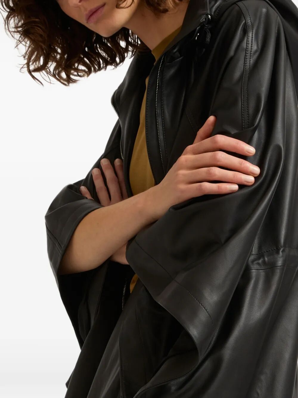 Yves Salomon Cape - Black | 952f36d48c9bae89103e2686c14175175c05536b