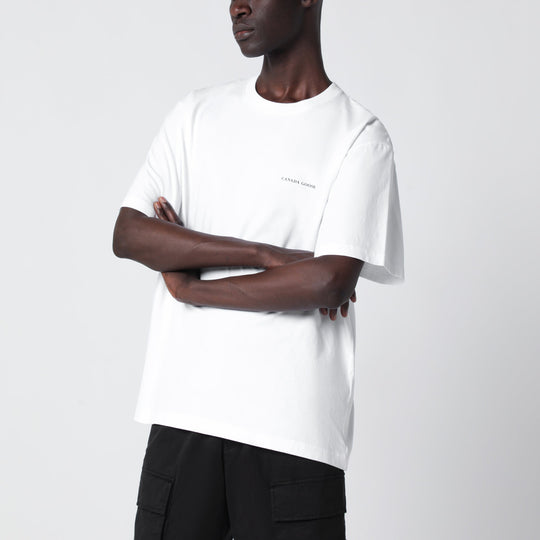 White T-Shirt With Logo Print