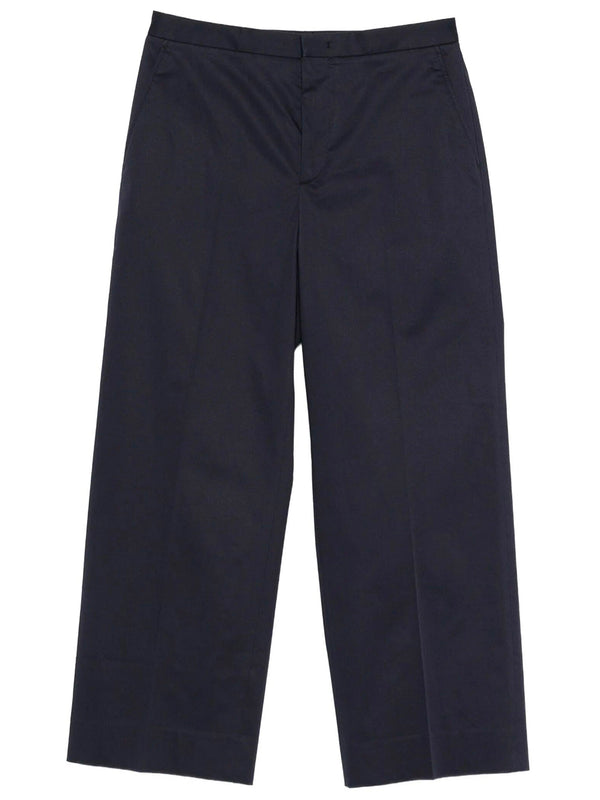 Angel Pressed-Crease Cotton Trousers