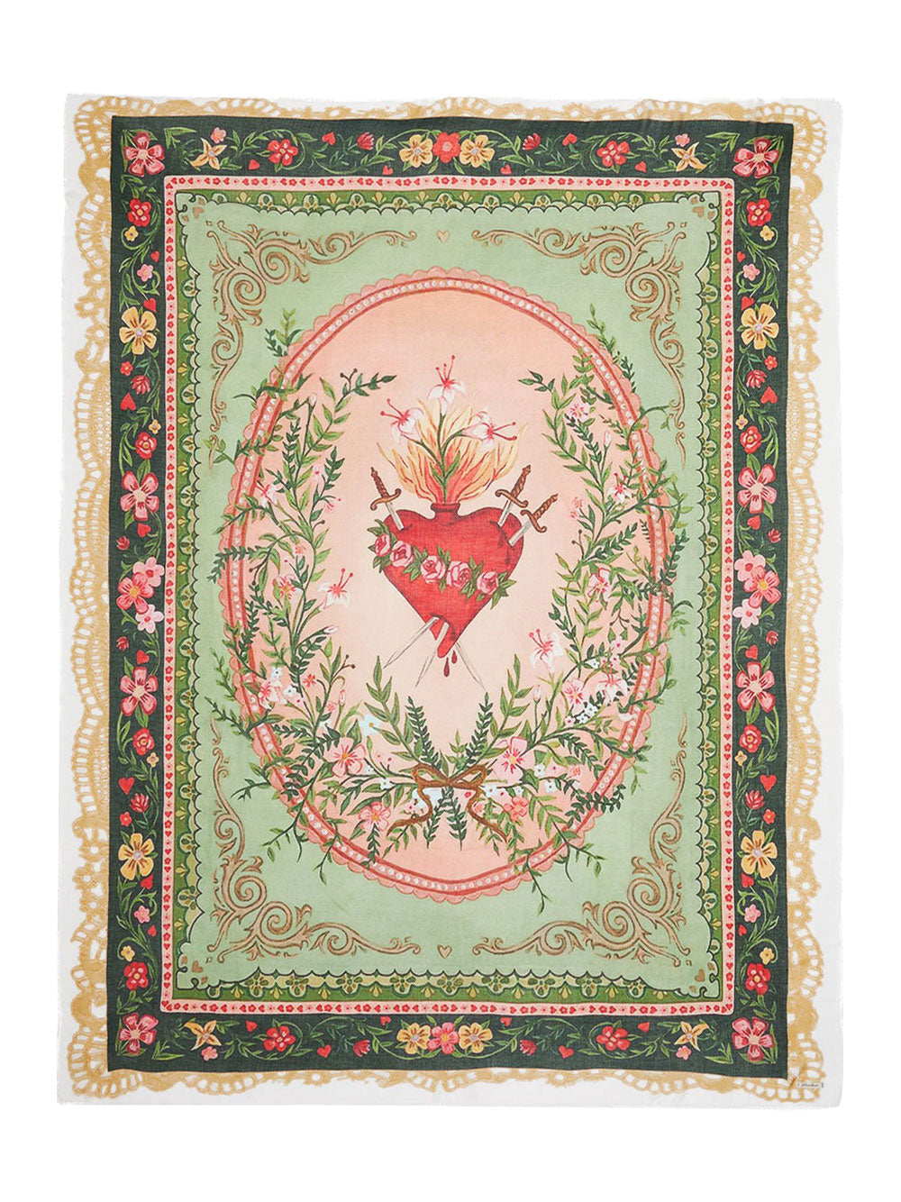 Faliero Sarti Scarves - Green | 0b071540e1715164bbc8e96623e706b4a9220701