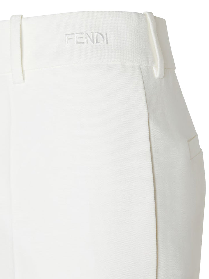 Fendi Wide leg - White | 021977b9ee96a7c609196e3140700e61540b742b