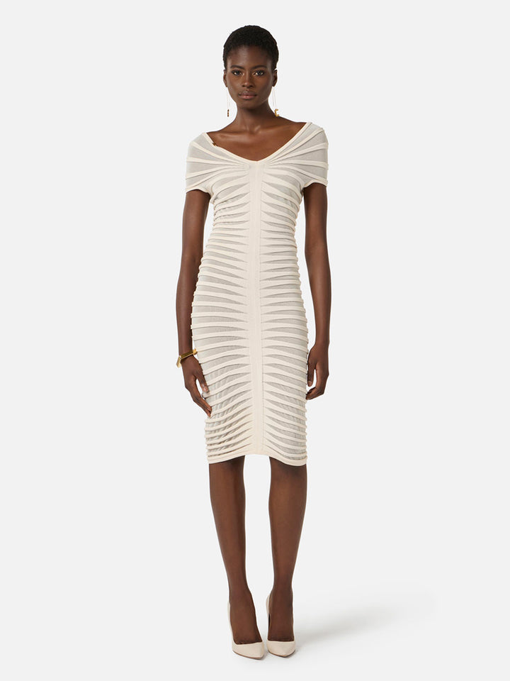 Elisabetta Franchi Midi dresses - Nude & Neutrals | df8684b868fad815908abdcb1190cd419be9d1ab