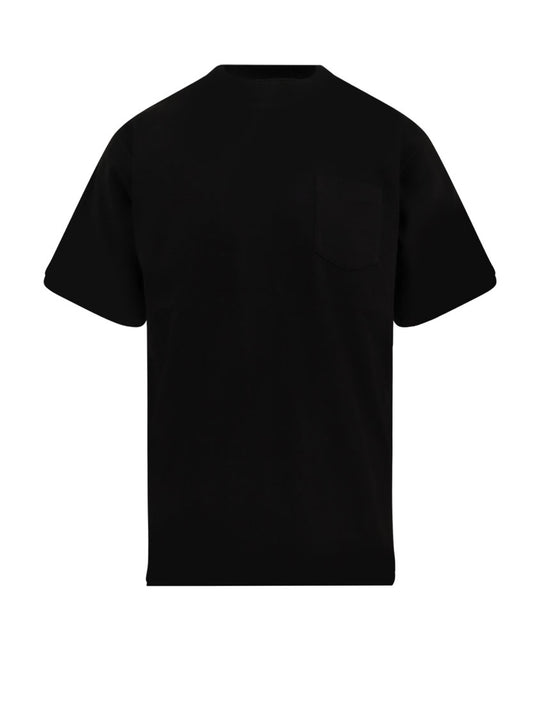 Cotton T-Shirt With Nylon Inserts