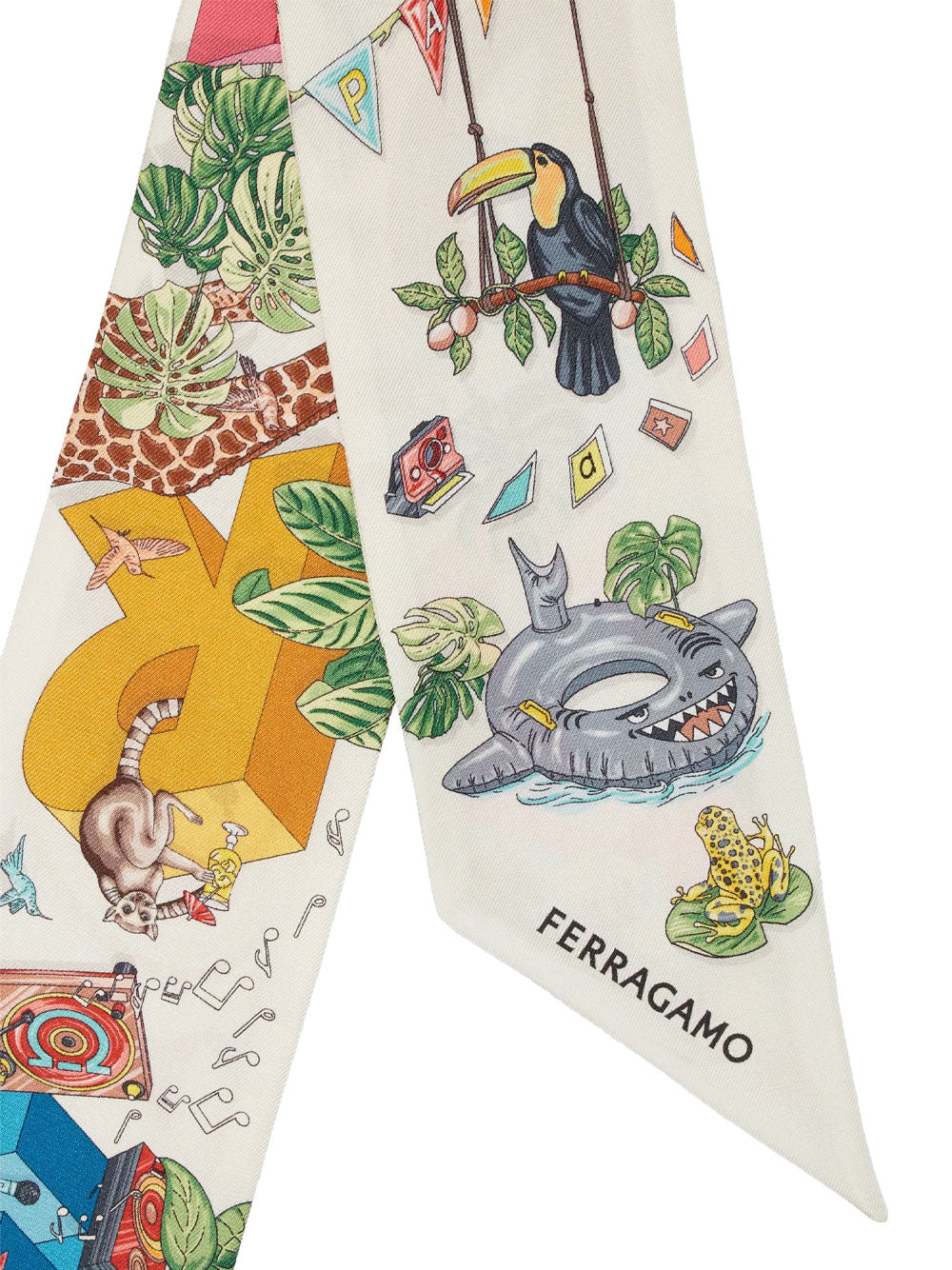 Ferragamo Foulards - White | e7c90b8d7857fa09d491fd90b3f103bebeb050ff