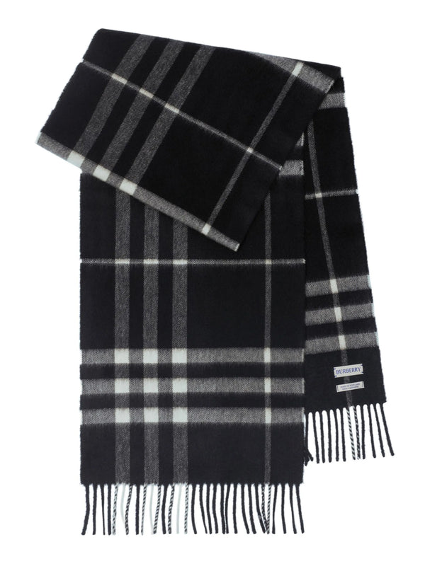 Check Cashmere Scarf