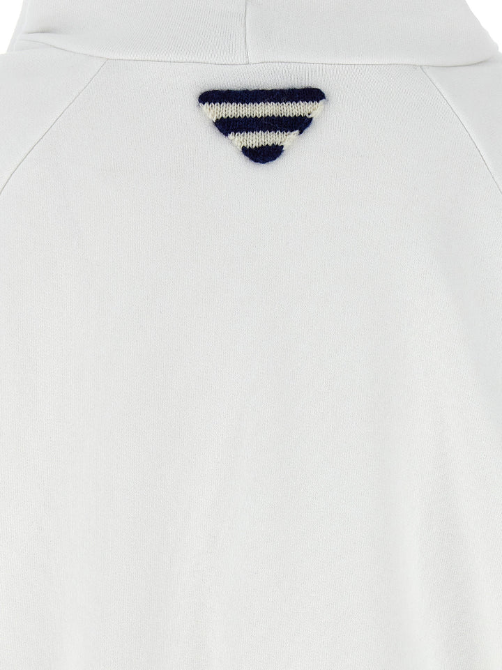Prada Vintage Hoodie Sweatshirt - White | 91624433aaa03ff852523993df967ad8b0cdf203