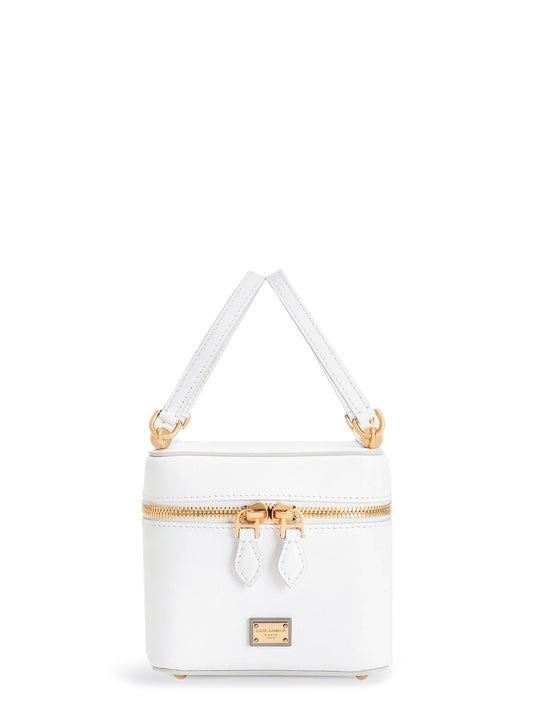 Sicily Leather Handbag With Iconic Logo Plate