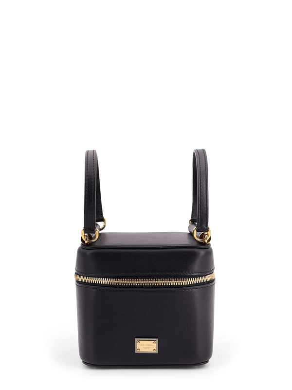 Sicily Leather Handbag With Iconic Logo Plate