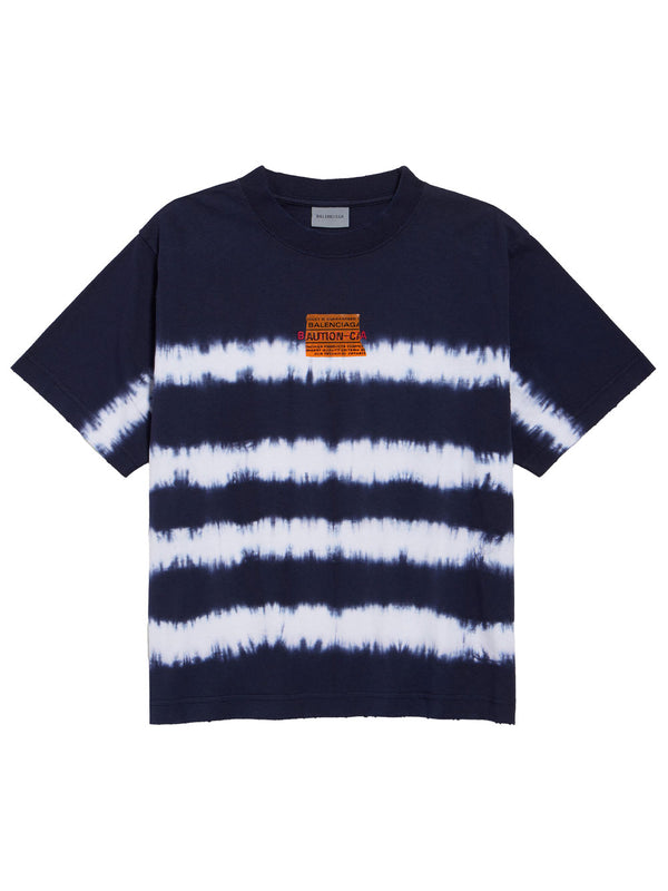 Taped And Dyed Medium Fit T-Shirt In Dry Jersey