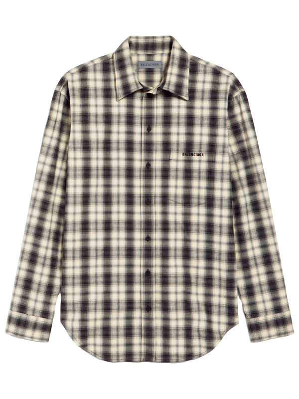 Regular Fit Shirt In Check Cotton Flannel