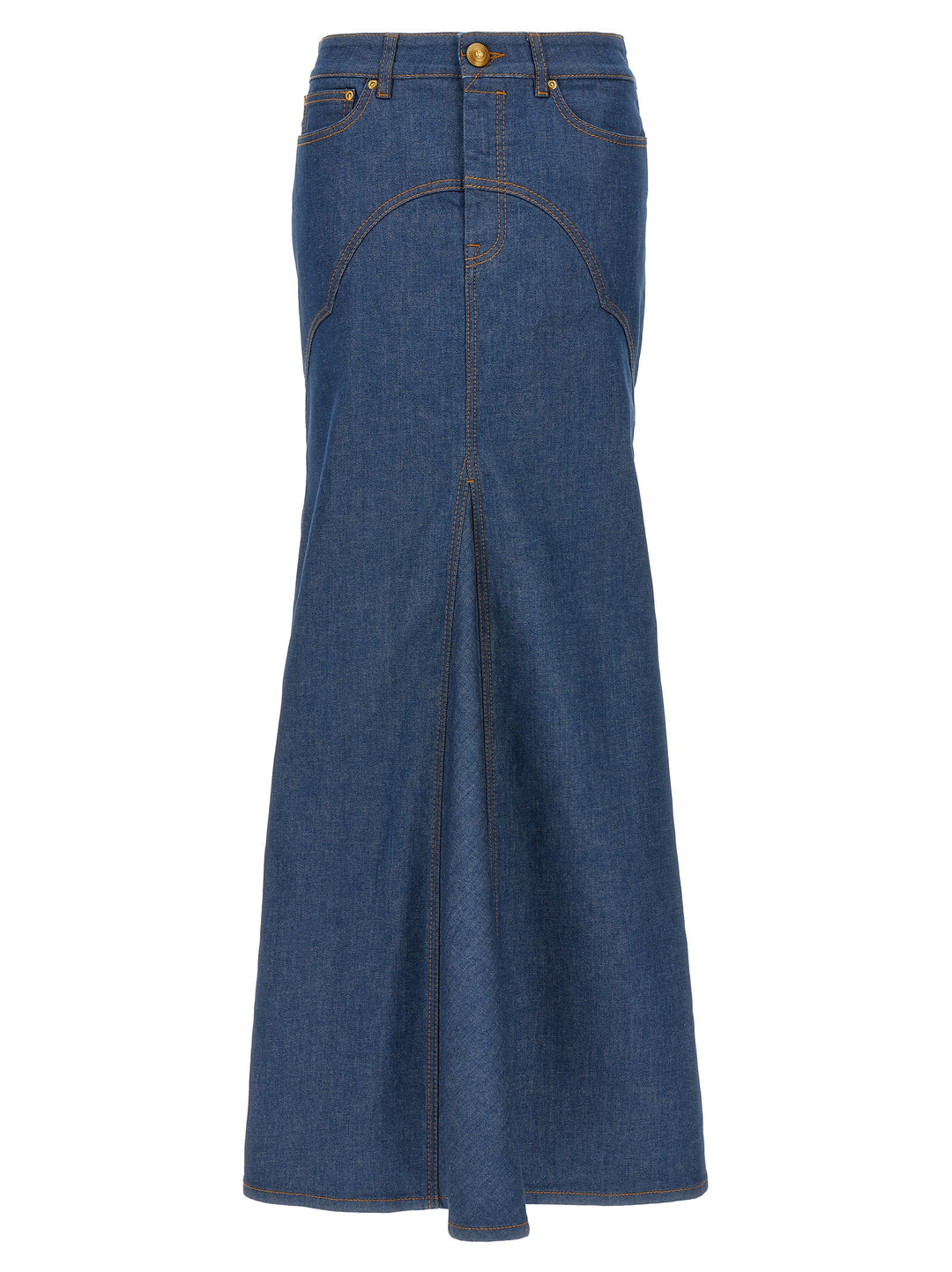 Maxi Denim Skirt Skirts Blue