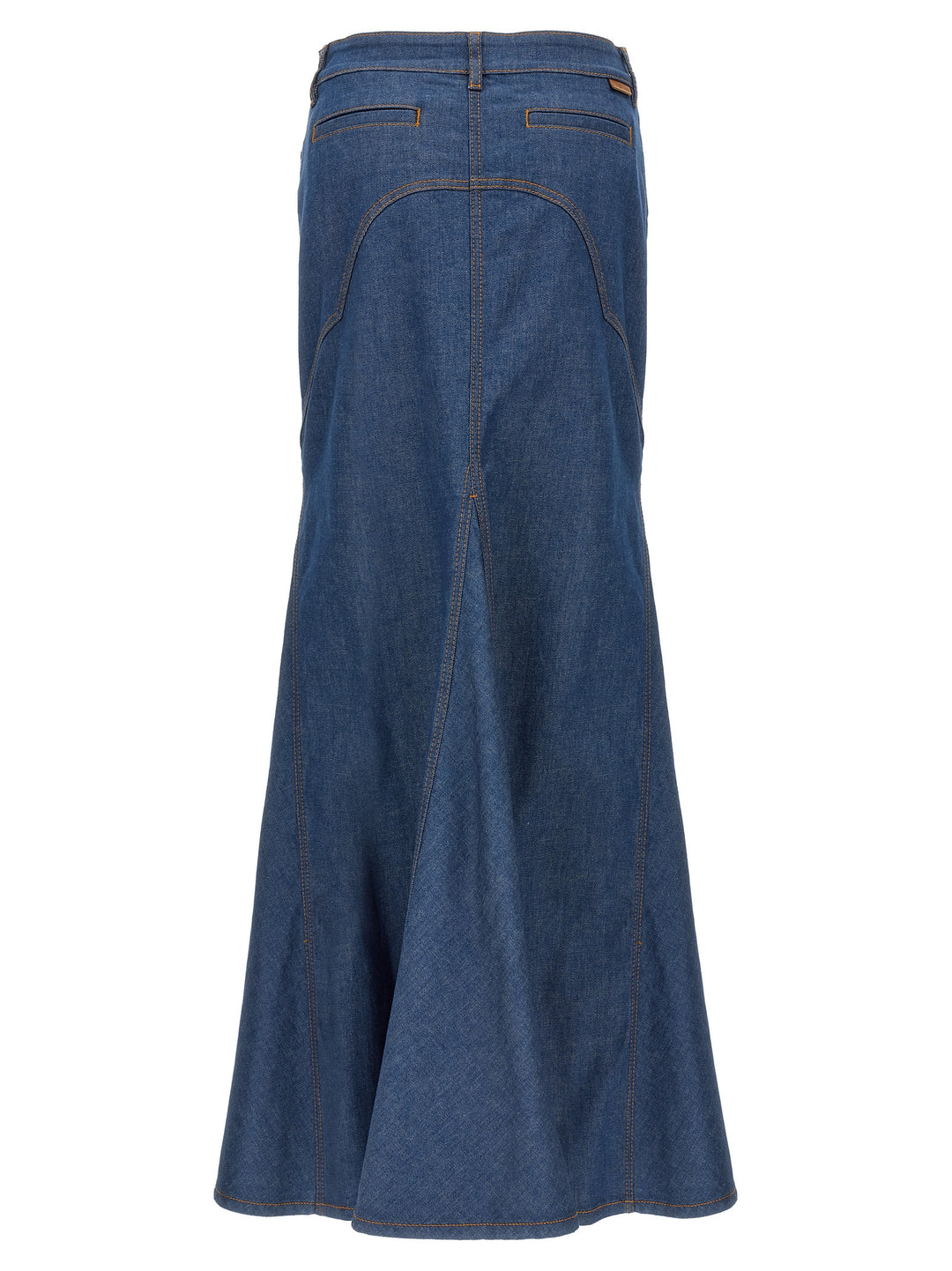 Maxi Denim Skirt Skirts Blue