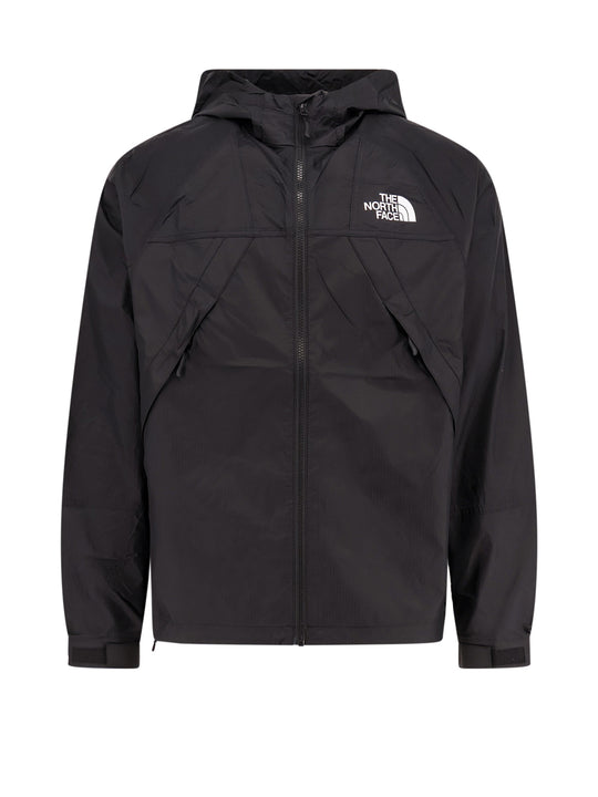 Nylon Jacket With Logo On The Front And On The Back
