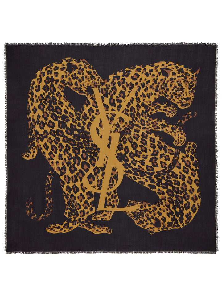 Saint Laurent Paris Scarves - Black | a2526b30e43830b00603ba46f99298b2acf12aba