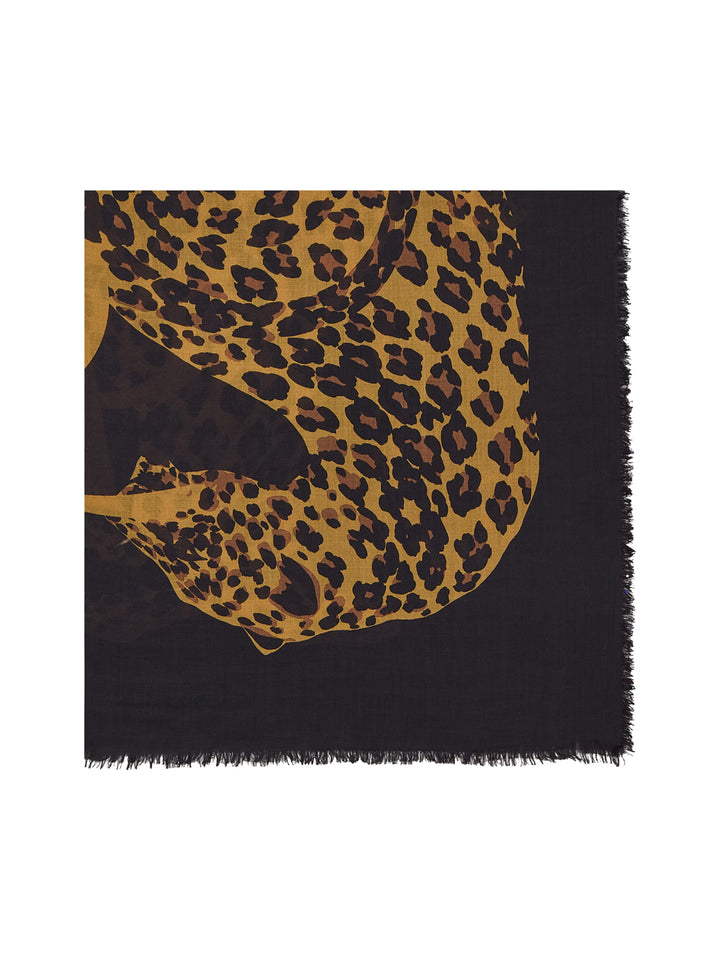 Saint Laurent Paris Scarves - Black | 92f67c3f6702cef1023cc25ee12ddd9c5f42f5f1