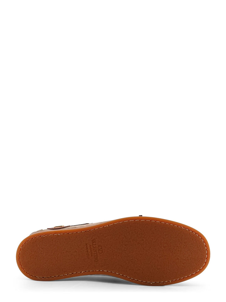 Valentino Garavani Flat shoes - DARK KHAKI-TOBACCO/BARK BROWN | 90ab4da32d3d6c98b9a784e4fac8444c7a49c47e