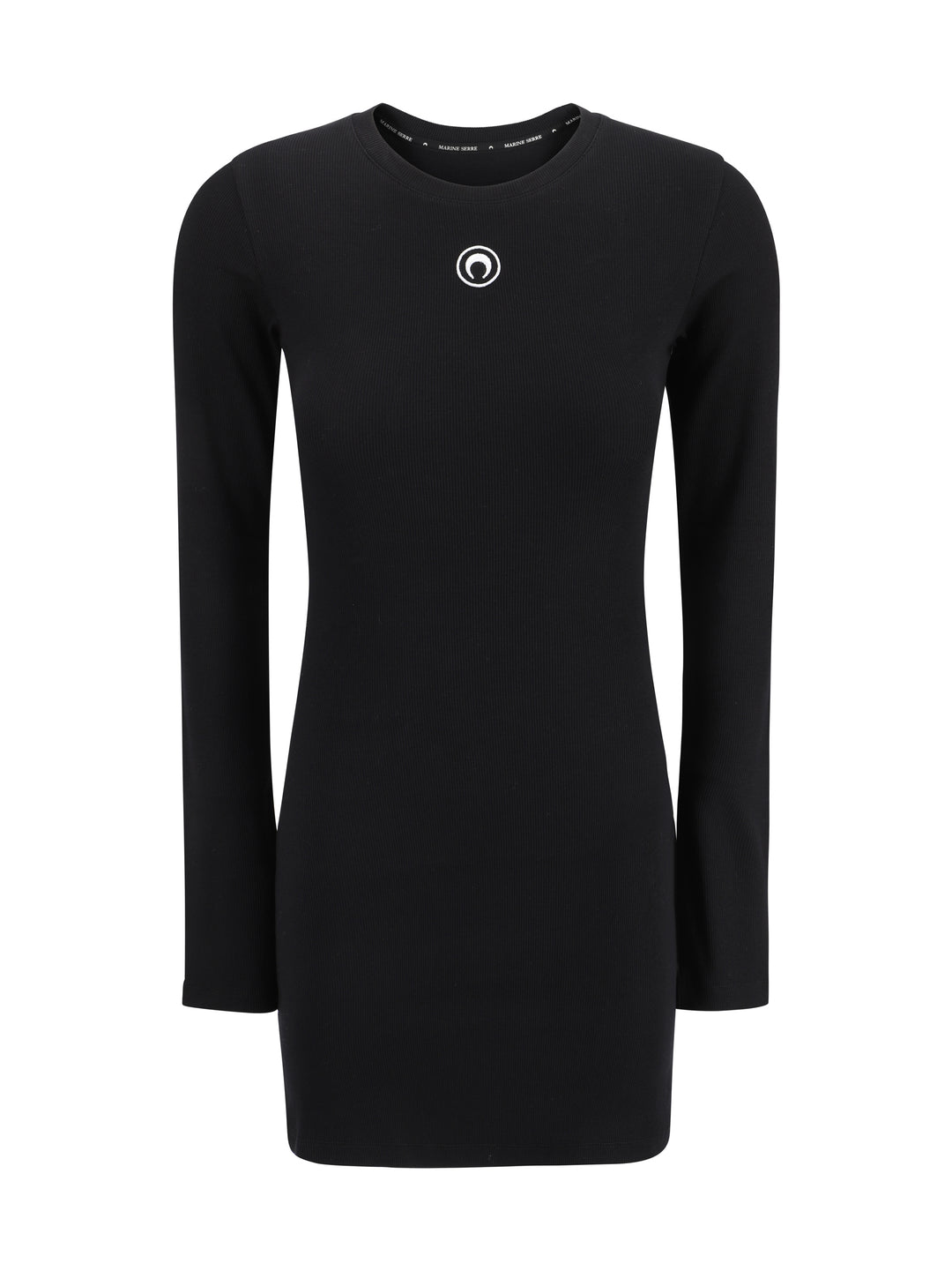 MOON LOGO RIBBED JERSEY MINI DRESS