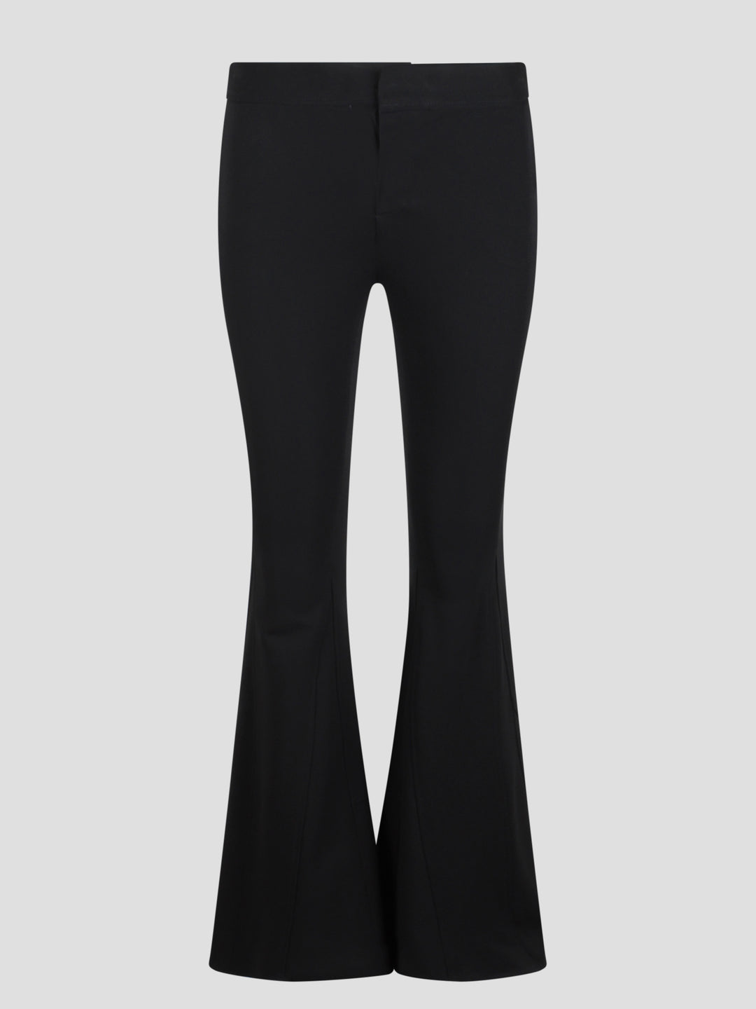 Flared jersey trousers