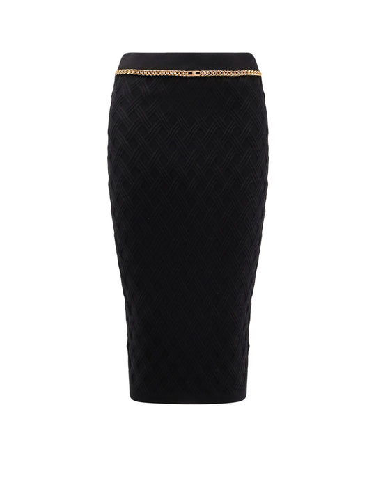 Viscose Blend Pencil Skirt