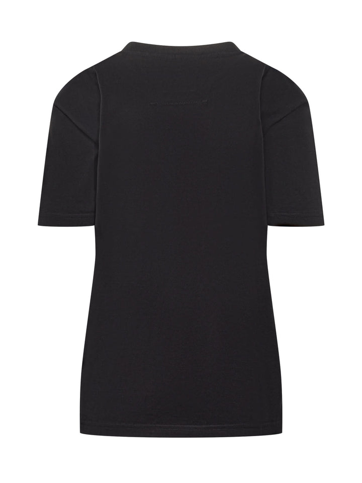 With Printed Logo T-Shirt Black