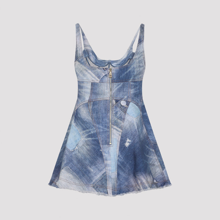 Roberto Cavalli Mini dresses - Blue | f6041a671201b310a76f00a615c1813e7cab300f