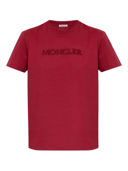 Embroidered Tonal Logo Cotton T-Shirt