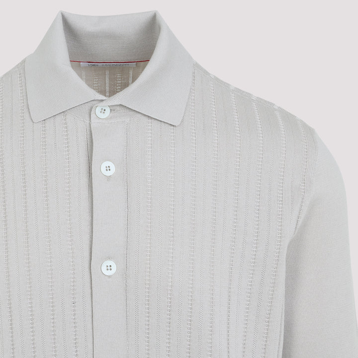 Brunello Cucinelli Polo - Nude & Neutrals | bdab8fb4c72a95e0064f8f0527fc8cb9831e6392