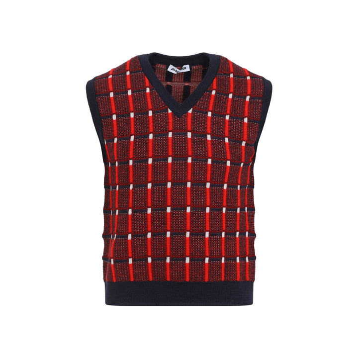 Jil Sander Gilet - Red | eba68e8ccba14ea484231c05e6392671ef70e736
