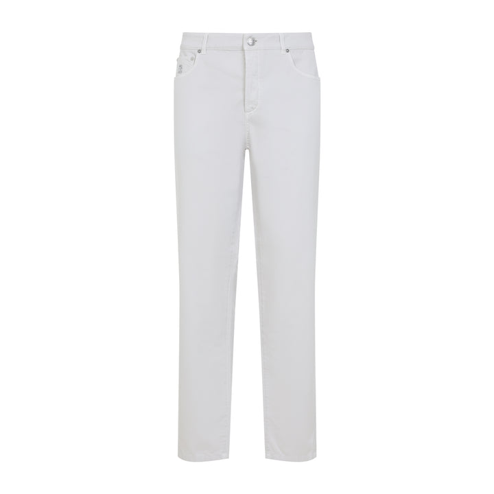 Brunello Cucinelli Regular & straight leg - White | df19b89d0d5790b228fba8abc186392ea4e5ca07