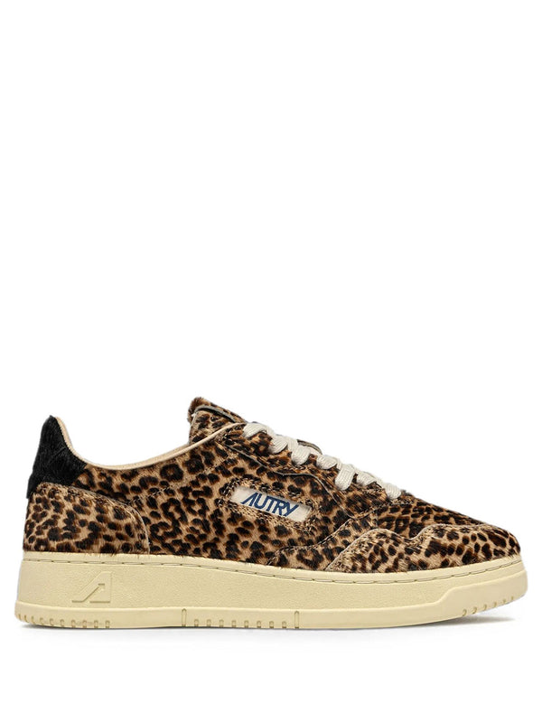 Medalist Low Sneakers In Leopard Pony Hair