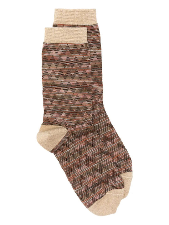 Zig-Zag Cotton Socks