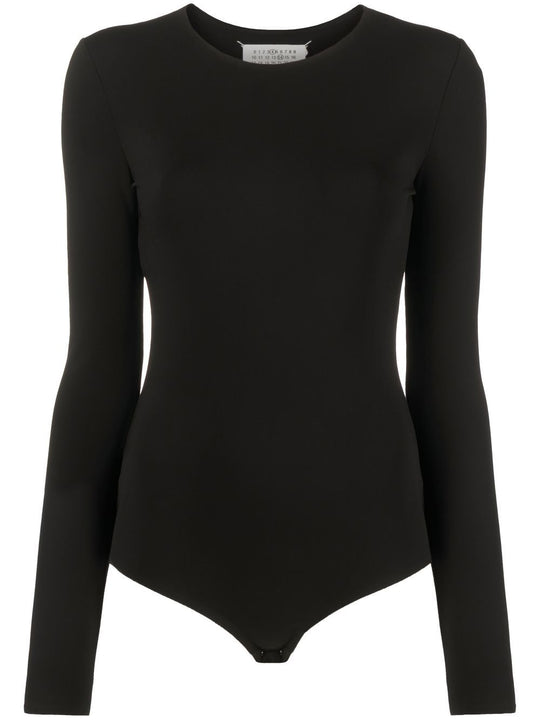 Round-Neck Long-Sleeve Bodysuit
