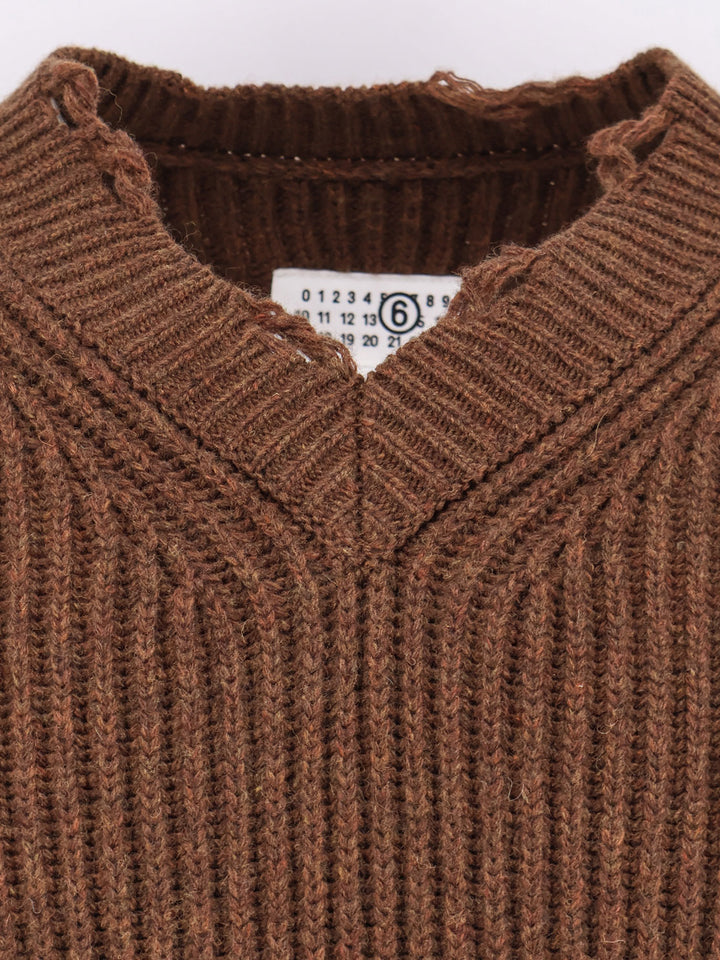 Mm6 Maison Margiela Sweaters - Brown | d83a3c2e26bbd753984378eb6da56a3faab1844b