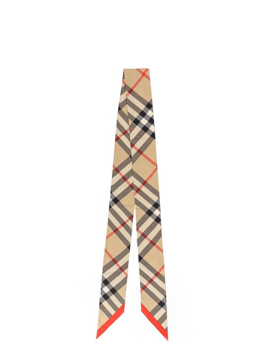 Silk Bandeau With Burberry Check Motif