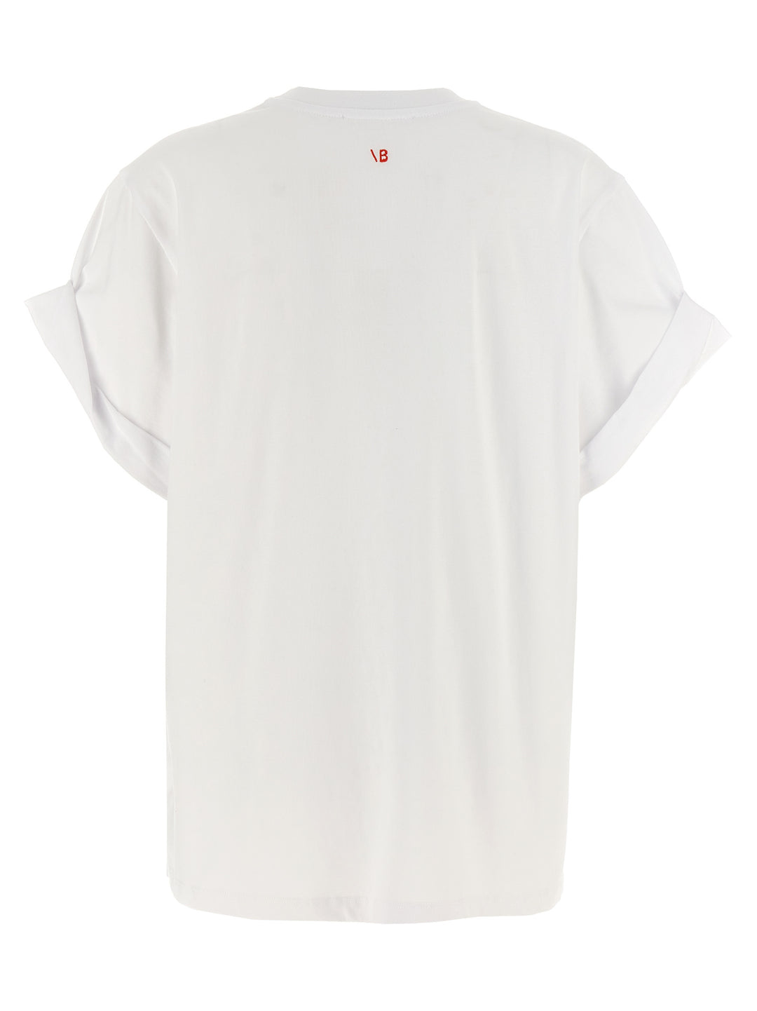 Mini Logo Embroidery T-Shirt White