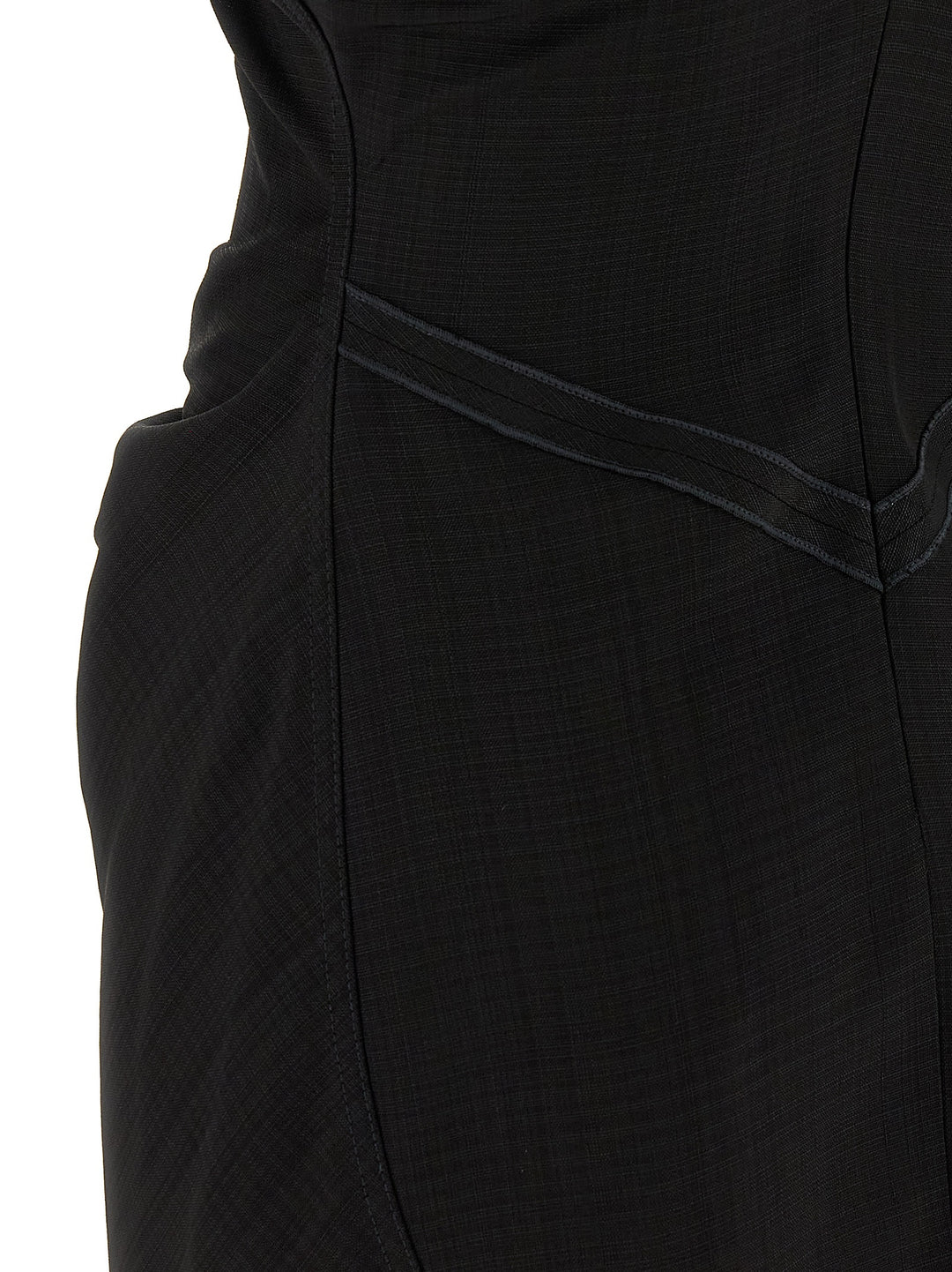 Victoria Beckham Gathered Waist Mini Dresses - Black | 32a142fdeae0e238077fa3a329d32524293608b2