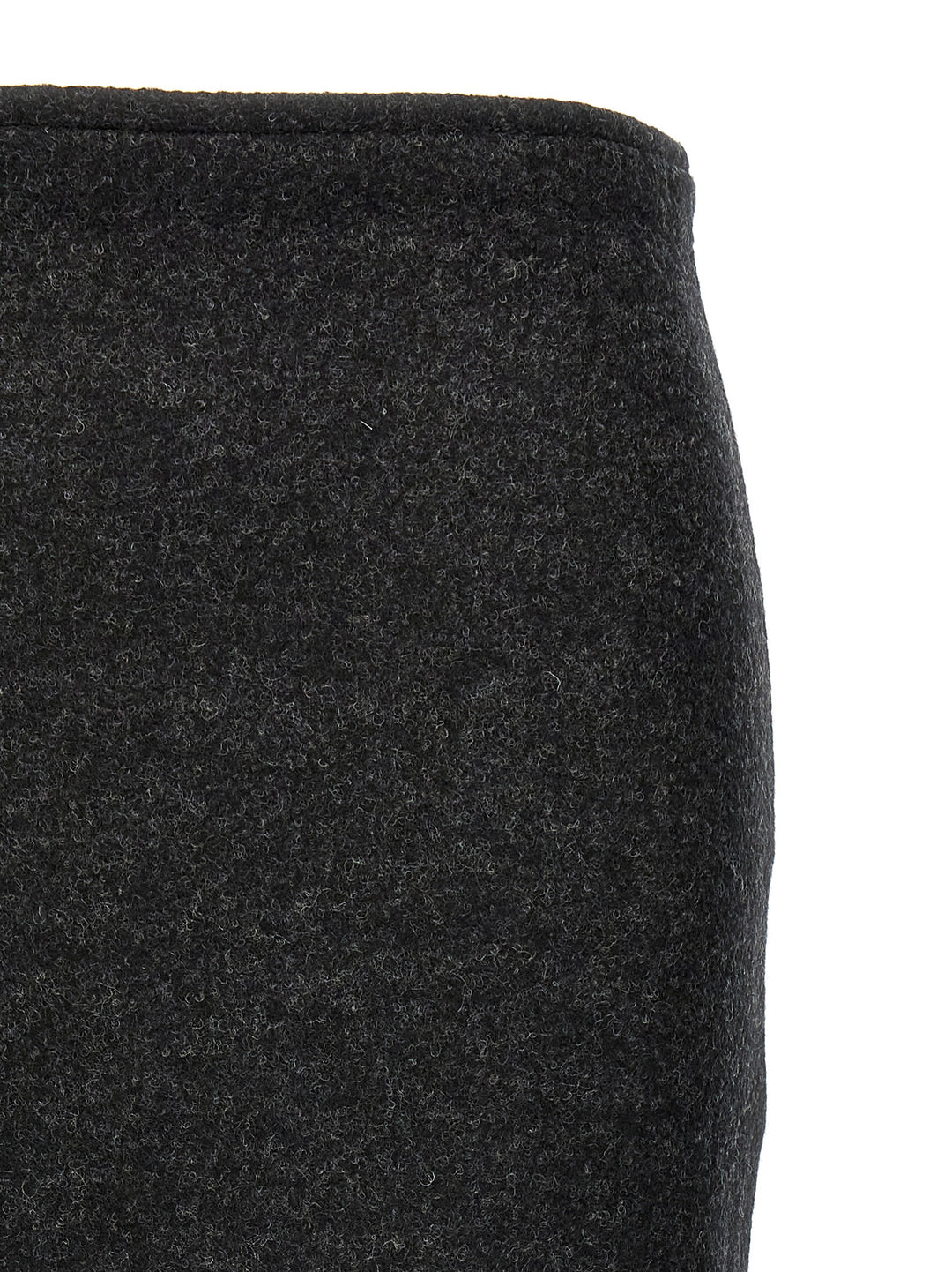 Padded Tube Detail Skirts Gray