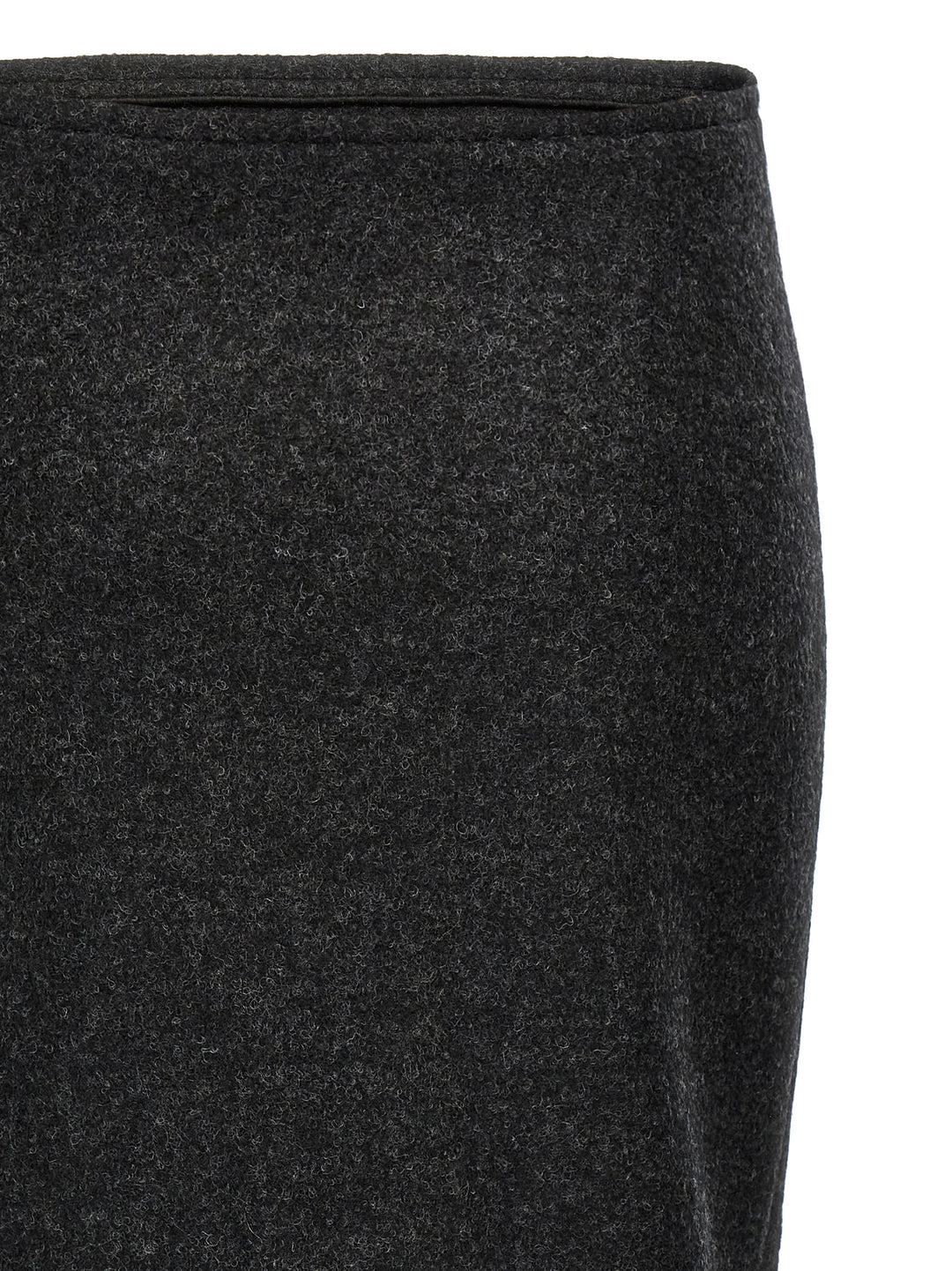 Padded Tube Detail Skirts Gray