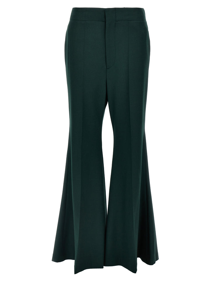 Wide Leg Kick Pants Green