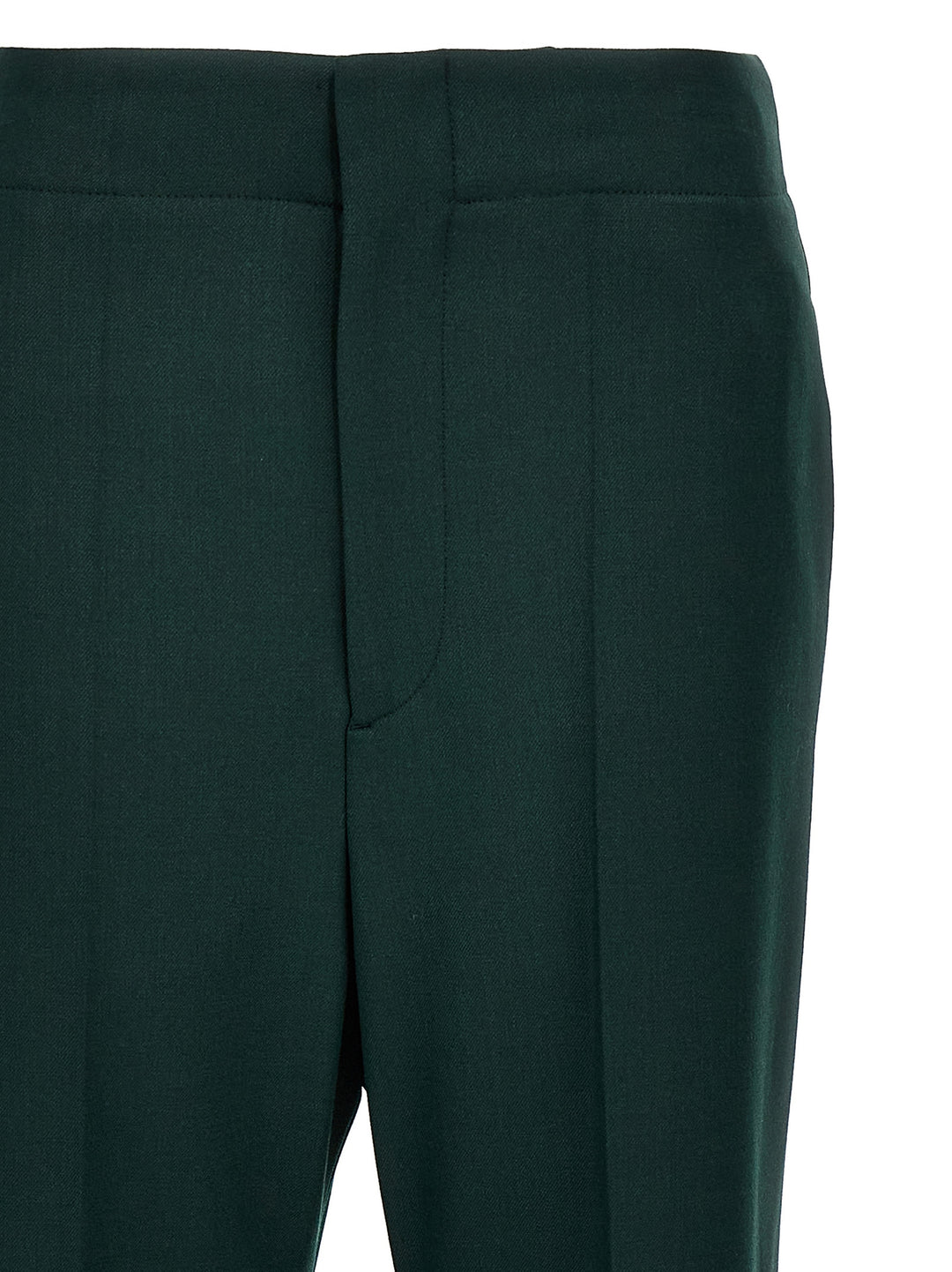 Wide Leg Kick Pants Green