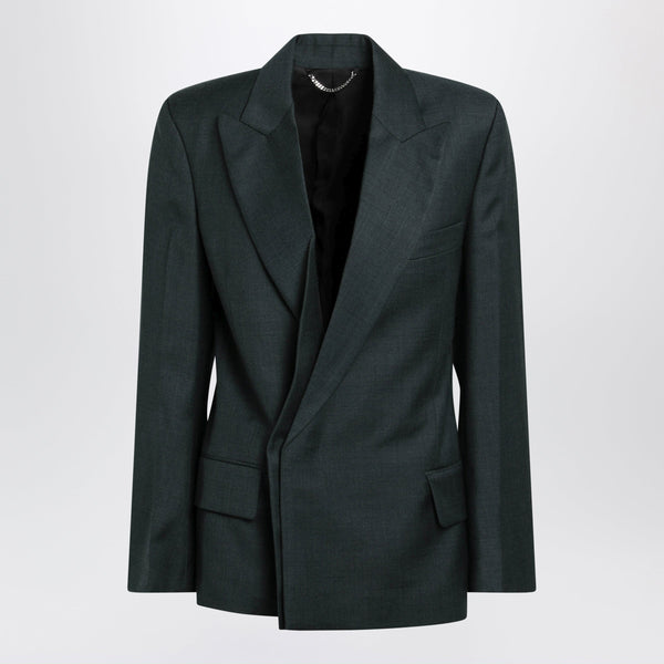Green Olie Jacket In Virgin Wool