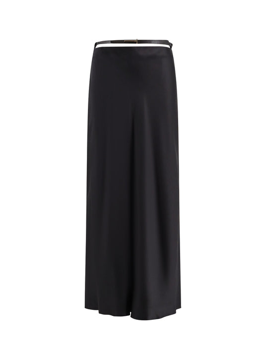 Silk Midi Skirt