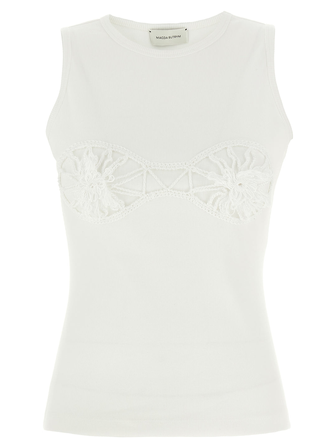 Magda Butrym Ribbed Top Tops - White | bf19cfb3c326b63e705ba3397b10bdc59fc2d49f