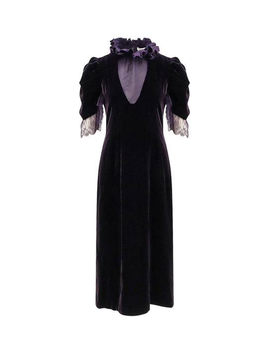 Velvet Dress With Silk Lining