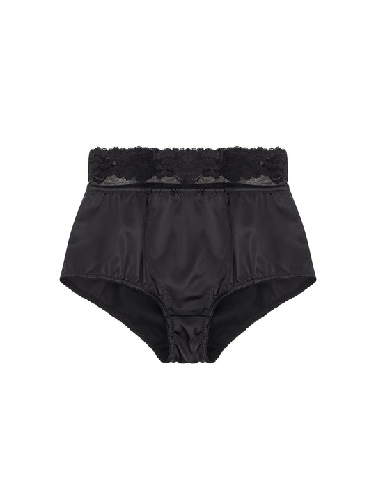 Silk Coulotte With Lace Inserts