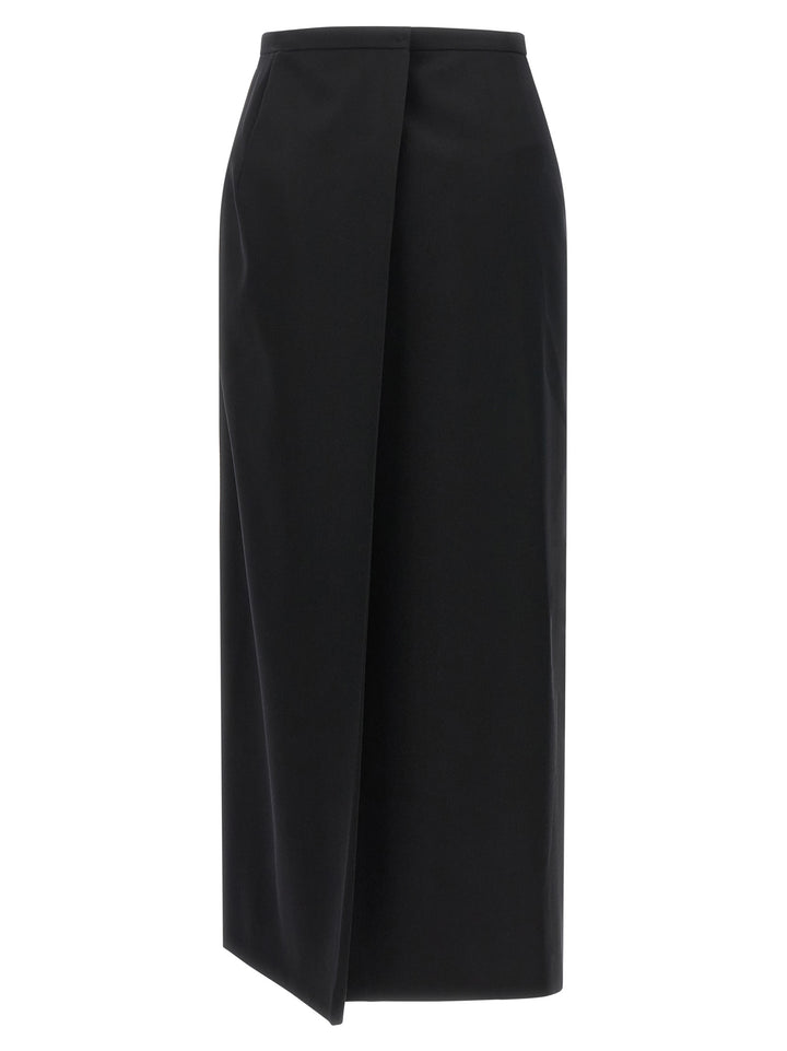 Magda Butrym Skirt With Closure And Back Panel Skirts - Black | 5c4f0d5ac582b7f79c5a45143d708b9ade576f07