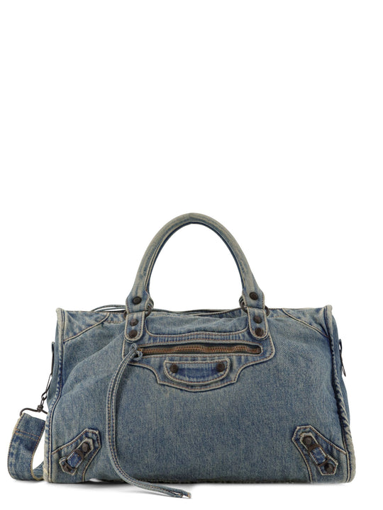 Le City Medium Denim Shoulder Bag